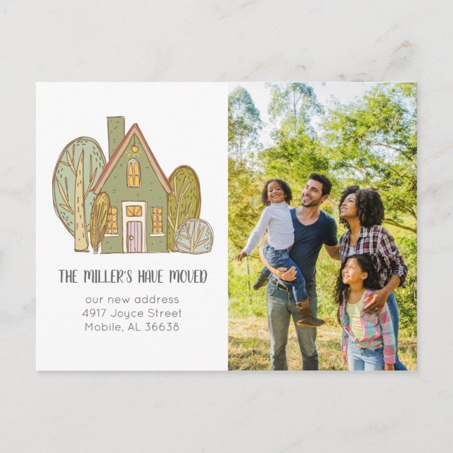 Cartão Postal De Anúncio Cartão-postal de lançamento móvel | Nova vizinhanç (Frente)