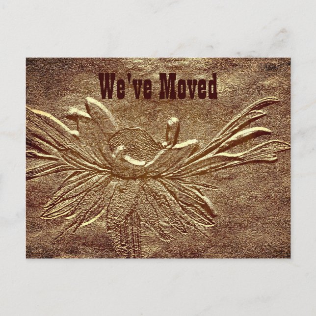 Cartão Postal De Anúncio Cartão-postal de Movimentação de Novo Endereço Dis (Frente)