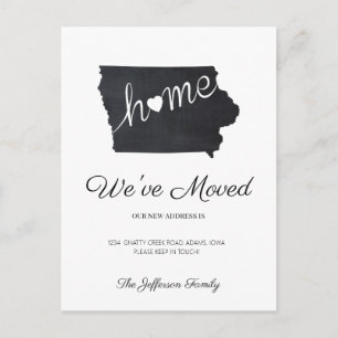 Cartão Postal De Anúncio Cartão-postal de Movimentação do Mapa de Estado