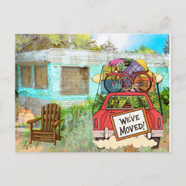 Cartão Postal De Anúncio Cartão-postal de novo endereço