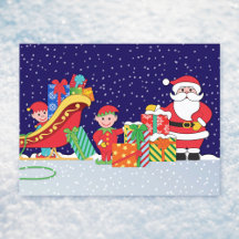 Cartão-postal Noite Antes do Natal