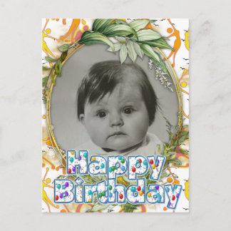 Cartão Postal De Anúncio Cartão-postal para o lançamento das meninas "Happy