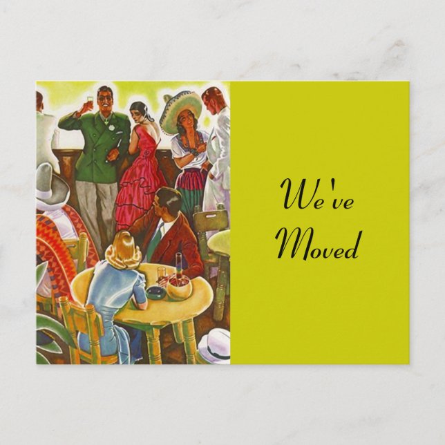 Cartão Postal De Anúncio Cartão-postal Retro Festivo Sudoeste Moveu Novo En (Frente)