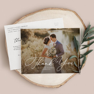 Cartão Postal De Anúncio Cartão-postal Romance Obrigado