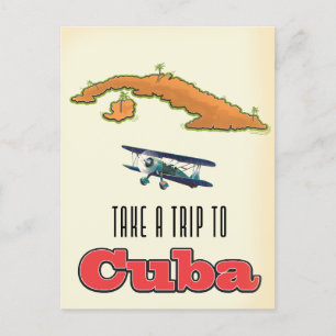 Cartão Postal De Anúncio Cartaz de férias em Cuba