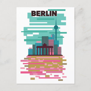 Cartão Postal De Anúncio Cartaz de viagem de Berlim