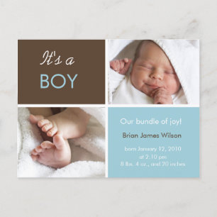 Cartão Postal De Anúncio Cartazes publicitários do Baby Boy