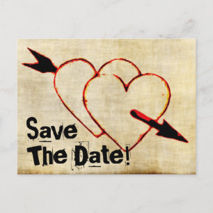 Cartão Postal De Anúncio Cartões-postais Vintage Save The Date!
