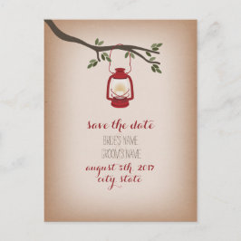 Cartão Postal De Anúncio Cartolina Inspirou Lanterna Vermelha de Campanha