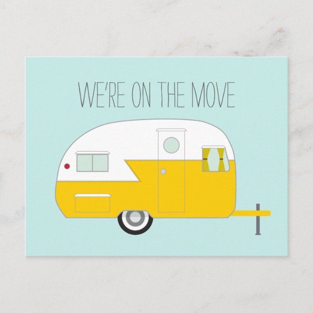 Cartão Postal De Anúncio Casa de Campanha Amarela (Frente)