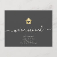 Casa Dourada Simples Movimentamos Script Moderno