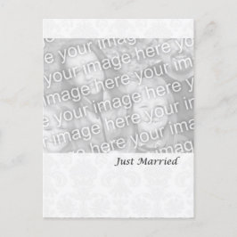 Cartão Postal De Anúncio Casados Formalmente Branco