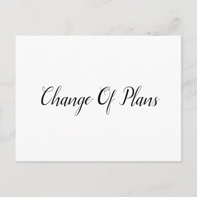 Cartão Postal De Anúncio Casamento Adiado (Frente)