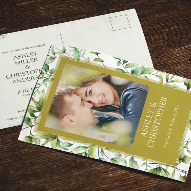 Cartão Postal De Anúncio Casamento Clássico Russo Russo Floral Fronteira (Criador carregado)