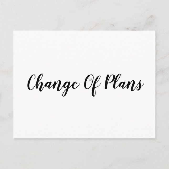 Cartão Postal De Anúncio Casamento com Adiamento Simples (Frente)