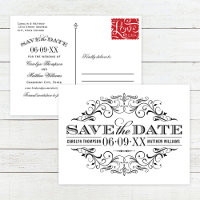 Casamento com trabalho em preto vintage Salve o co