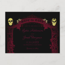 Casamento de Arch Gótico Trellis e Skulls