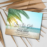 Cartão Postal De Anúncio Casamento de Destino de Praia Tropical Salvar a Da<br><div class="desc">Lindo, amigável, salve os cartões postais de data que são perfeitos para o seu casamento de destino em Punta Cana ou qualquer outro local tropical de sua escolha. Adicione os detalhes do seu casamento à frente e atrás do cartão e envie email para a família e amigos pedindo que reservem...</div>
