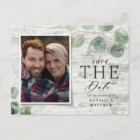 casamento de fotos botânicas de eucalipto de madei