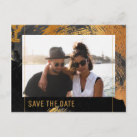 Casamento de fotos com script de ouro de pintura d