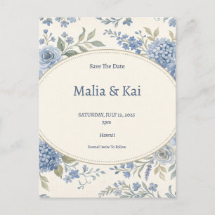 Cartão Postal De Anúncio Casamento de Orquídea Tropical