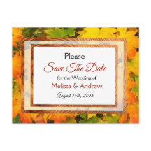 Casamento de outono Salva a Data