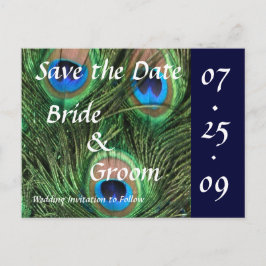 Cartão Postal De Anúncio Casamento do Pavão