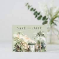 Casamento em Casas Tropicais Salvar Data