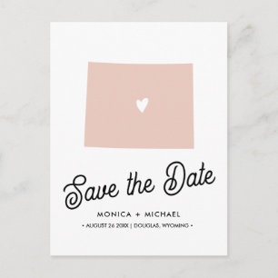 CARTÃO POSTAL DE ANÚNCIO CASAMENTO EM WYOMING QUALQUER COR