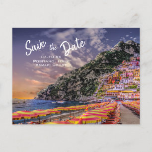 Cartão Postal De Anúncio Casamento italiano de Positano Wedding Amalfi