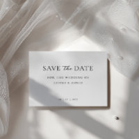 Casamento Minimalista Moderno com Letra Formal Sav