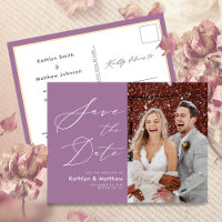Casamento Moderno de Fotografias Mauve Elegante Sa