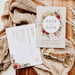 Cartão Postal De Anúncio Casamento Rustic Boho Floral Tropical Pampas Grass<br><div class="desc">Este belo cartão de data inspirado em vassoura vai adicionar um toque perfeito ao seu casamento. A design apresenta flores rústicas de aquarela,  elegante grama pampas,  e verde tropical exuberante complementado com a tipografia moderna.</div>