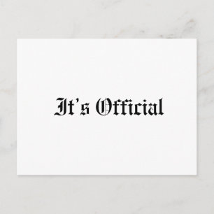 Cartão Postal De Anúncio Casamento Rústico Gótico Oficial