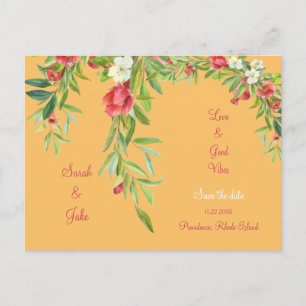 Cartão Postal De Anúncio Casamento Toscano Amor & Boas Vibrações Salve a Da
