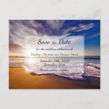 Casamento Tropical Sunset Beach Salve a data