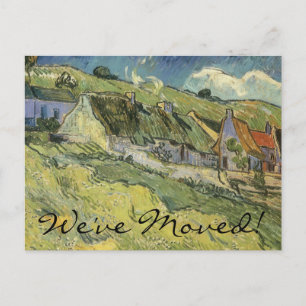 Cartão Postal De Anúncio Casas de campo por Vincent van Gogh, mudança de