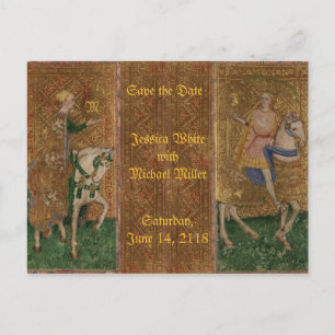 Cartão Postal De Anúncio Cavaleiro Medieval Renascença Fantasia Histórica