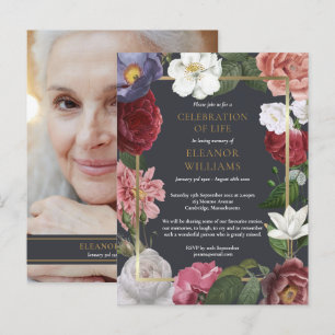 Cartão Postal De Anúncio Celebração da Rosa Floral da Vida Foto