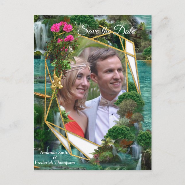 Cartão Postal De Anúncio Celebração no Lago Mágico da Fantasia (Frente)