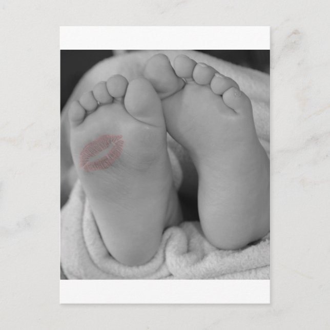 Cartão Postal De Anúncio Chá de fraldas de lançamento Crib Nursery (Frente)