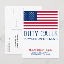 Cartão Postal De Anúncio Chamadas de Serviço Militares Movimentando PCS Wev