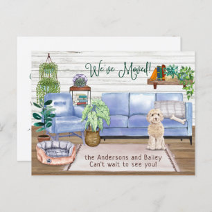 Cartão Postal De Anúncio Champaign Cockapoo Cozy Nova Movimentação para Cas