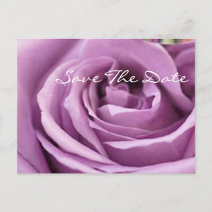 Cartão Postal De Anúncio chuva de noiva floral de rosa roxa romântica