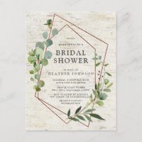 Chuva de Noiva Rústica em Cobre Geométrico com Euc