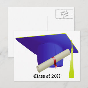 Cartão Postal De Anúncio Classe de - Graduação
