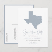 Código QR do Mapa Estadual do Texas Dusty Blue Sal