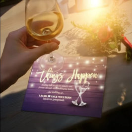 Cartão Postal De Anúncio Coisas acontecem Adiamento de Casamento Mudança de