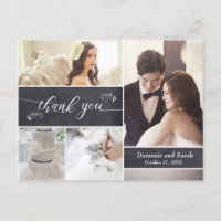Colagem de Fotos com Giz Casamento Rústico Agradec