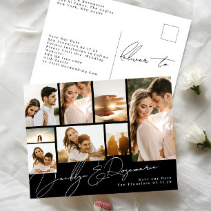 Cartão Postal De Anúncio Colagem Personalizável Várias Fotografias Salvar A